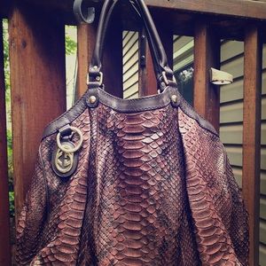 GUCCI Python hobo bag